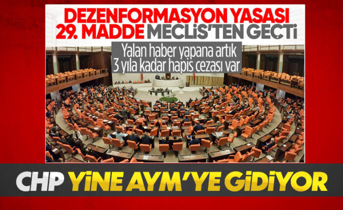 Dezenformasyon ile Mücadele Yasasını Anayasa Mahkemesi’ne götürmeyi planlıyoruz
