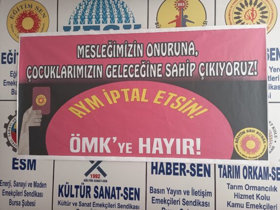 Eğitim Sen Bursa Şubesi; “Öğretmenlik Meslek Kanunu İptal Edilmelidir!”