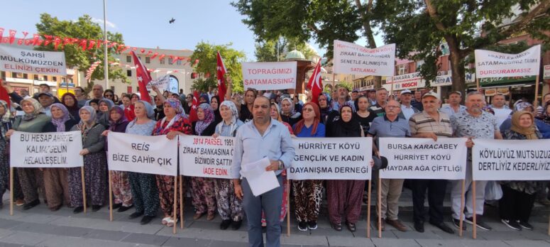 KARACABEY HÜRRİYET; Bu Izdıraba Son Verin! Topraklarımızı Geri İstiyoruz!