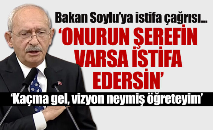 Soylu’ya istifa çağrısı: Onurun varsa, şerefin varsa istifa edersin