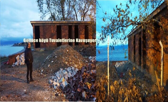 GÖLLÜCE KÖYÜ TUVALETLERİNE KAVUŞUYOR