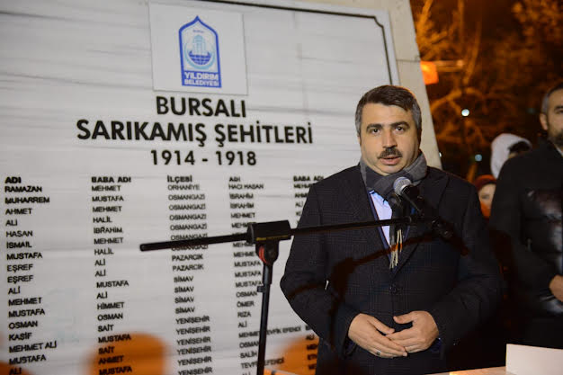 YILDIRIM’DA SARIKAMIŞ ŞEHİTLERİ UNUTULMADI