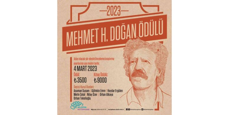 MEHMET H. DOĞAN ÖDÜLÜ’NE BAŞVURULAR BAŞLADI