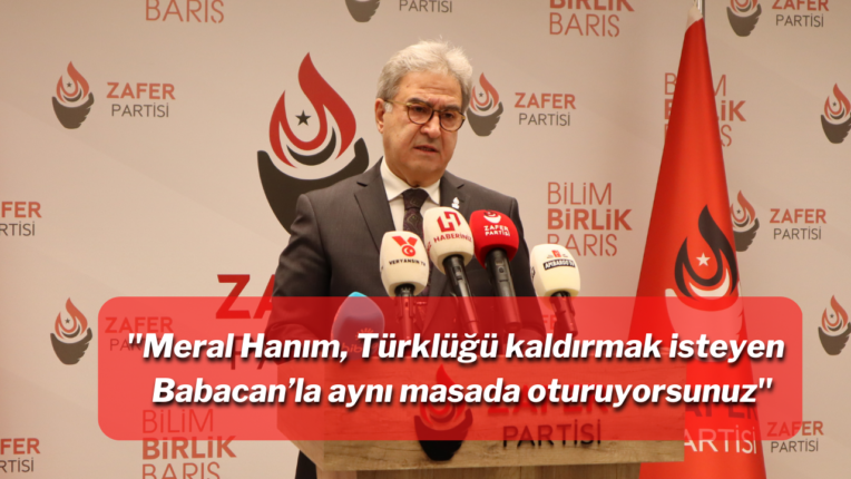 MERAL HANIM, TÜRKLÜĞÜ KALDIRMAK İSTEYEN BABACAN’LA SİZ AYNI MASADA OTURUYORSUNUZ