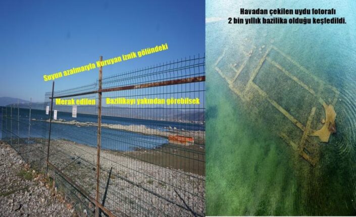 İznik Göl’ündeki Batık Bazilika