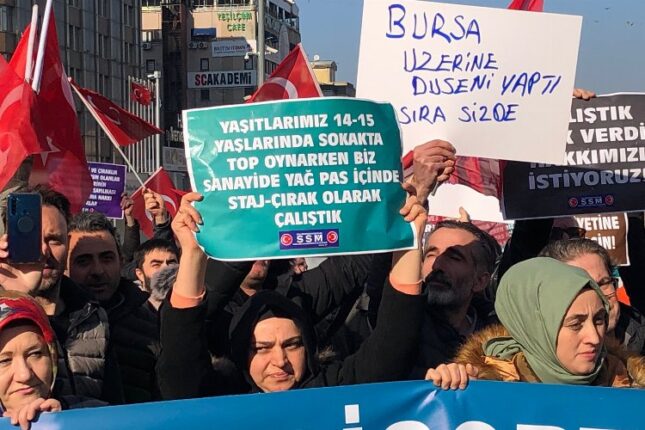 Salih Kocatepe Staj ve Çıraklık Mağdurlarına destek verdi