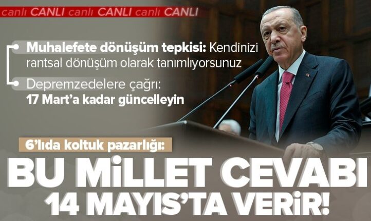 “Bu millet cevabı 14 Mayıs’ta verir.” .