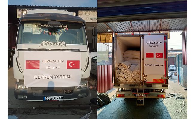 Çinli 3D yazıcı üretim şirketinden depremzedeler için yardım