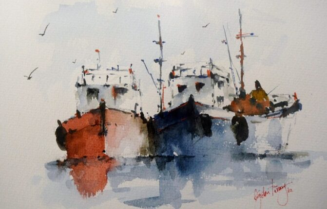 Saim Altuncu Atölyesi Sulu Boya Sergisi Açıldı