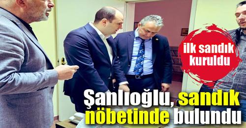 Doğa Şanlıoğlu, Zonguldak Havalimanı’nda sandık nöbetinde