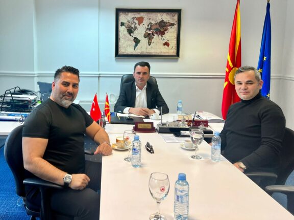 Murat Hançer , Kuzey Makedonya Başbakanlık Müsteşarı Muhittin Kahveci’yi ziyaret etti!