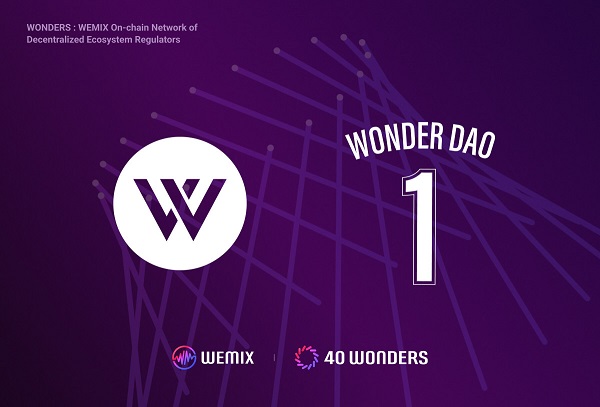 WONDER DAO – WEMIX3.0’ın ilk DAO’su – WONDER 1 olarak Düğüm Konseyi Ortaklarına katıldı