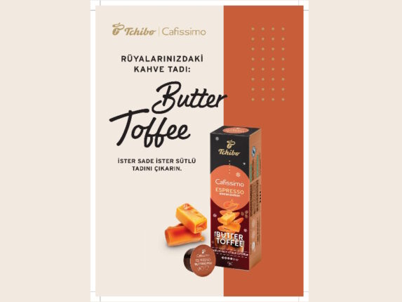 Rüyalarınızdaki kahve tadı; “Butter Toffee”  Tek dokunuşla  tüm kahve dilekleriniz gerçekleşsin