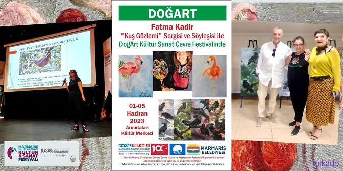 Kuş Gözlemi ile Fatma Kadir Marmaris Sanat Festivali’nde