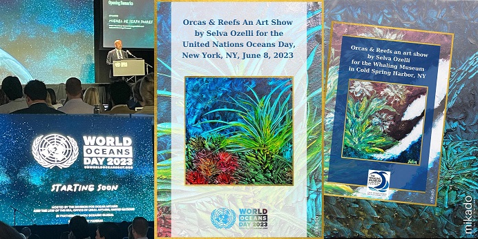 Sanatçı Selva Özelli’nin “Balinalar & Resifler” Sergisi Uluslararası Platformda