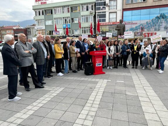 CHP KESTEL İLÇE BAŞKANLIĞINDAN ZAM PROTESTOSU