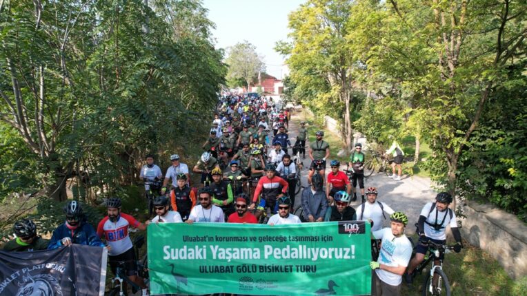 ULUABAT’IN KORUNMASI İÇİN PEDAL ÇEVİRDİLER