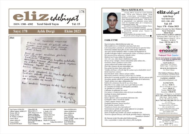 eliz edebiyat DERGİSİ’nin 178. SAYISI ÇIKTI!
