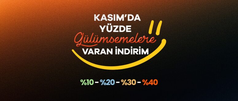 “Yüzde Gülümsemelere Varan İndirim”  Kasım ayında Evidea’da!
