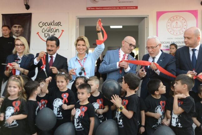 ÇOCUKLAR GÜLSÜN DİYE DERNEĞİ’NİN 50. ANAOKULU, 10 KASIM’DA HATAY İSKENDERUN’DA AÇILDI.