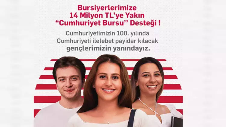CUMHURİYETİMİZİN 100. YILINDA TÜRK EĞİTİM VAKFI’DAN BURSİYERLERİNE 14 MİLYON TL’YE YAKIN “CUMHURİYET BURSU” DESTEĞİ!