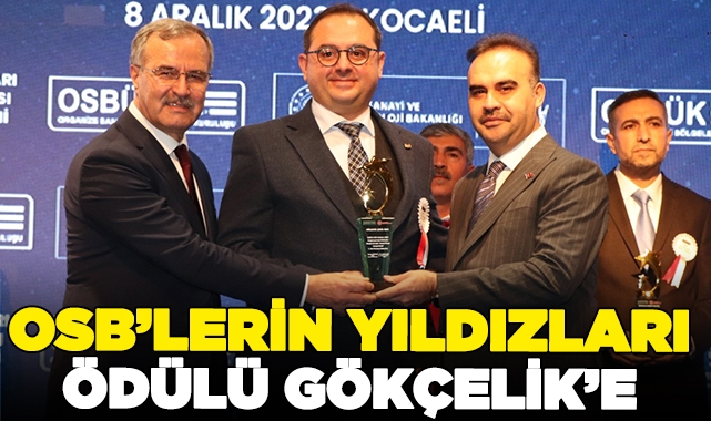 Gökçelik’e “OSB’lerin Yıldızları” ödülü  – OSBÜK’ten Gökçelik’e ödül