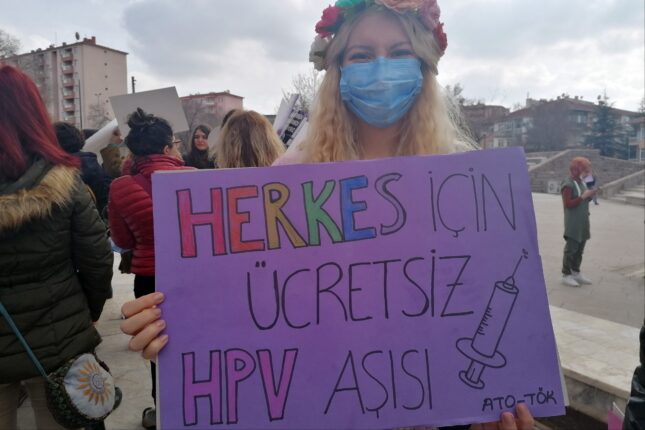 HPV aşısının ücretsiz olması ve rutin aşı takvimine eklenmesi istiyoruz!