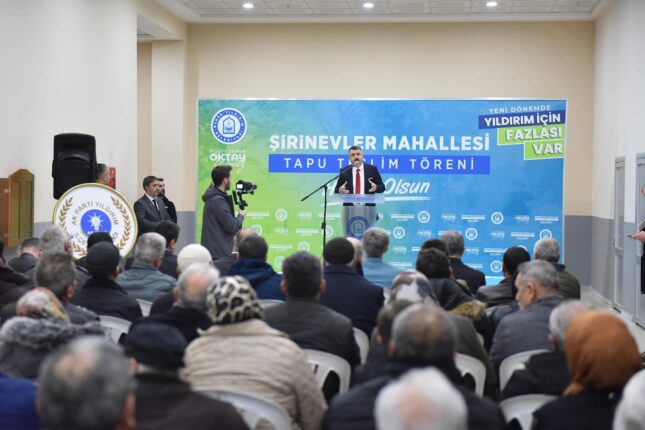 YILDIRIM’DA ‘İMAR’ TASARRUFU