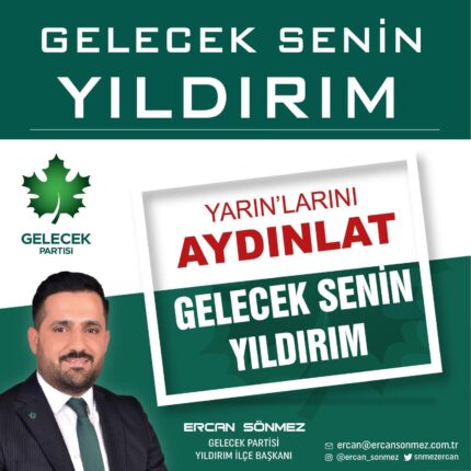 Gelecek Parti Yıldırım Adayının Afişlerine Cumhurbaşkanı Erdoğan’ın Bursa Ziyareti Öncesi Zabıta Eliyle Operasyon!