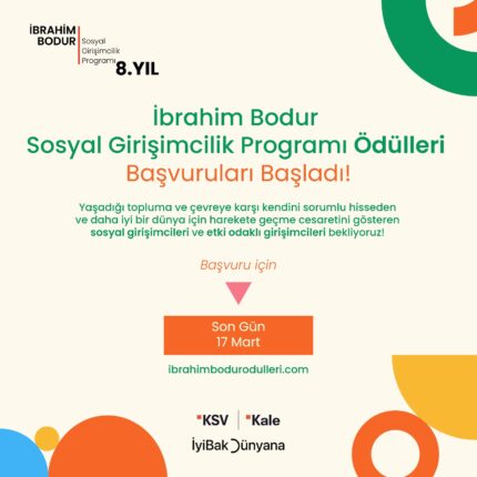 8. İbrahim Bodur Sosyal Girişimcilik Programı başvuruları için son 5 gün!