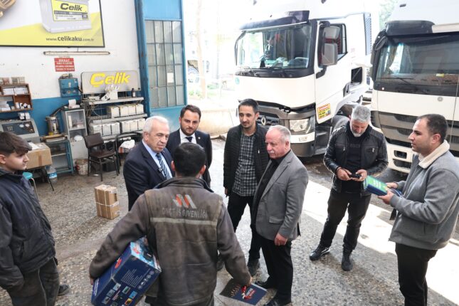 ŞADİ ÖZDEMİR KÜÇÜK SANAYİ SİTESİ’NDE ESNAFI DİNLEDİ