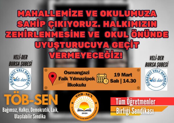 Çocuklarımızın ve halkımızın zehirlenmesine izin vermeyeceğiz !