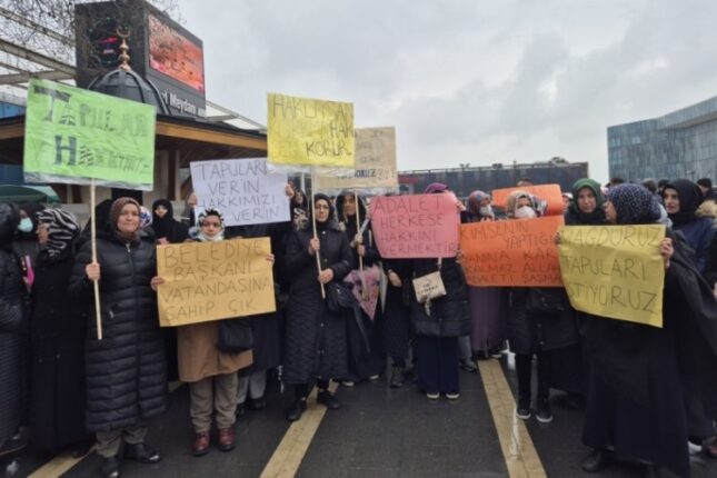 Bursa’da 8 Mart’ta tapu mağduru kadınlardan eylem!