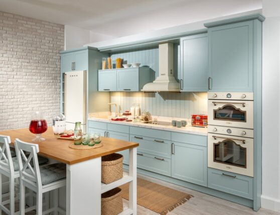 Zaman ve Mekândan Tasarruf Sağlayan Mutfak Modeli  Dar Alanlara Fonksiyonel Çözüm: Minty Mutfak