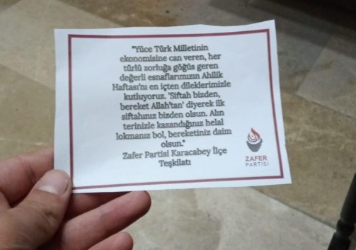 KARACABEY ZAFER PARTİSİ’NDEN SİFTAH PARASI!