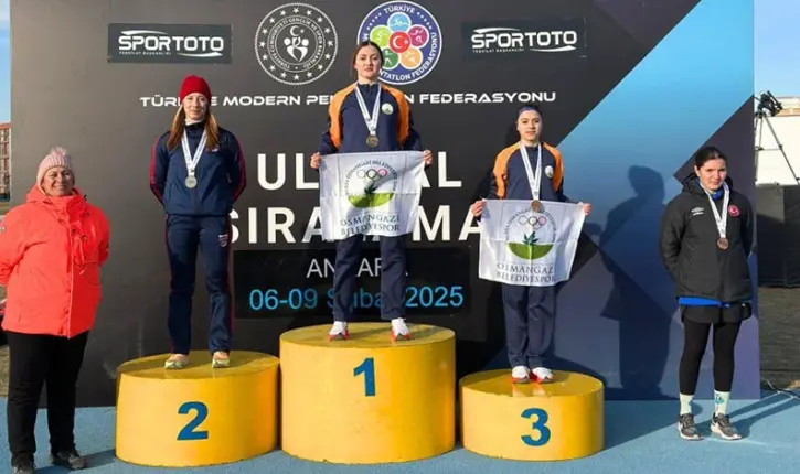 Osmangazi Belediyespor’un gençlerinden çifte madalya