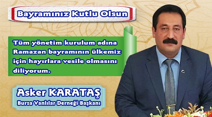 Vanlılardan Ramazan Bayramı Mesajı…