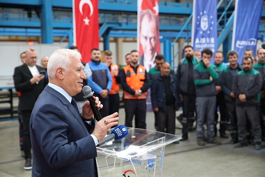 Başkan Bozbey’den bayramda çalışan ekiplere ziyaret