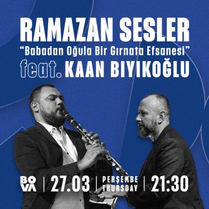 RAMAZAN SESLER | Paris’in ardından 27 Mart Perşembe İstanbul Bova Sahne’de