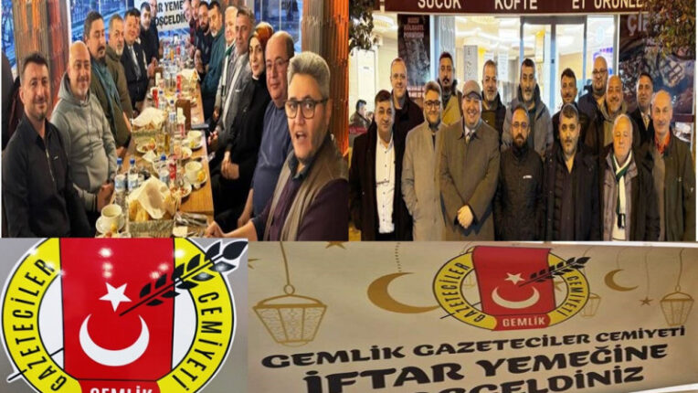 GEMLİK GAZETECİLER CEMİYETİ İFTARDA BULUŞTU.