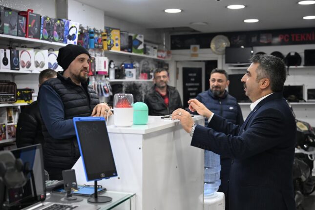 BAŞKAN YILMAZ, KOMŞU ZİYARETİNDE