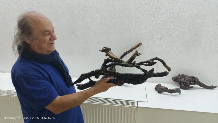 Hayvanlara Benzeyen Doğal Ağaç Dallarından Sergi Açtı