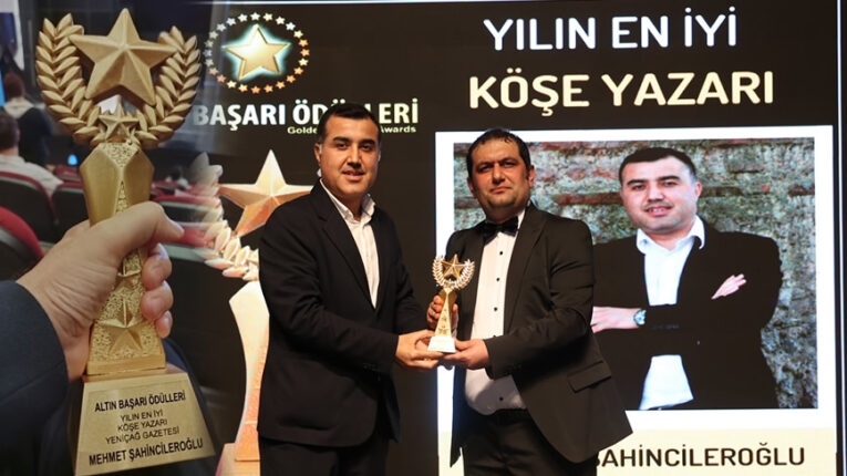 Mehmet Şahincileroğlu’na prestijli ödül… ‘Yılın En İyi Köşe Yazarı’ seçildi!