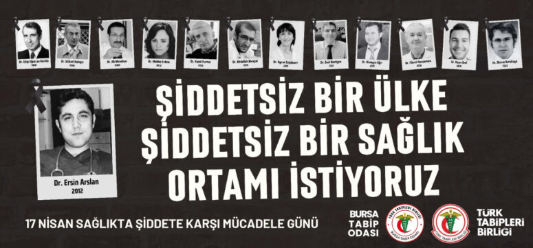 BİLİMSEL, DEMOKRATİK VE ŞİDDETSİZ BİR SAĞLIK ORTAMI İÇİN MÜCADELEYİ SÜRDÜRÜYORUZ!