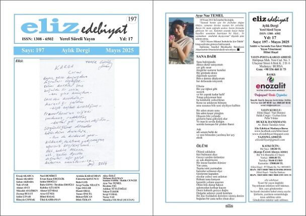 ELİZ EDEBİYAT DERGİSİ’NİN 197. SAYISI ÇIKTI!
