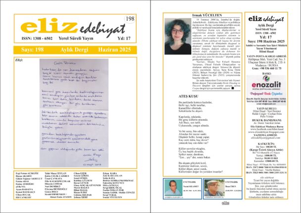 ELİZ EDEBİYAT DERGİSİ’NİN 198. SAYISI ÇIKTI!