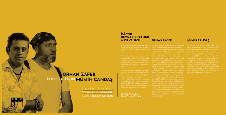 Ressam Orhan Zafer Ve Mümin Candaş’ın “Mavi Ve Siyah” Sergisi Urladam’da