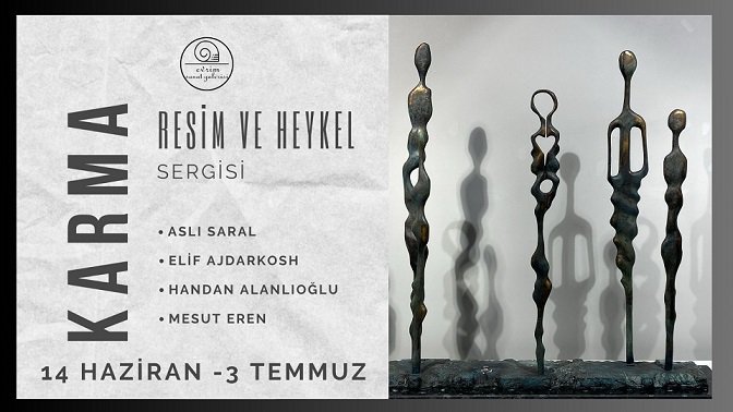 Karma Resim ve Heykel Sergisi Evrim Sanat Galerisi’nde Açıldı.