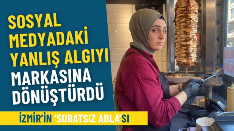 İzmir’de Gülmeyen Esnaf Fenomen Oldu! “Suratsız Abla” Tabelasıyla Müşteri Akınına Uğruyor