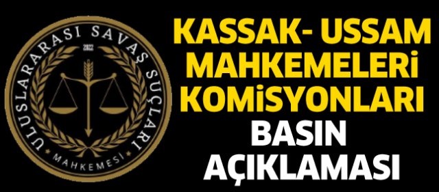 İSRAİL’İN SALDIRILARINA SERT TEPKİ: KASSAK – USSAM MAHKEMELERİ KOMİSYONLARINDAN ULUSLARARASI ÇAĞRI
